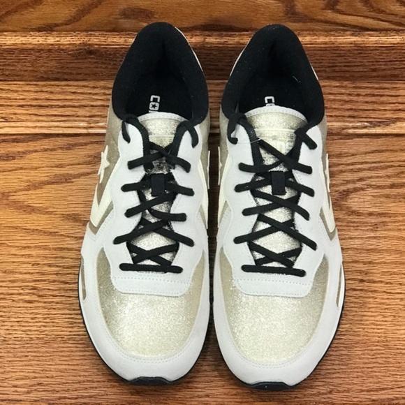 Converse Auckland Racer Ox Gold Vaporous Grey White Shoes - Picture 4 of 8